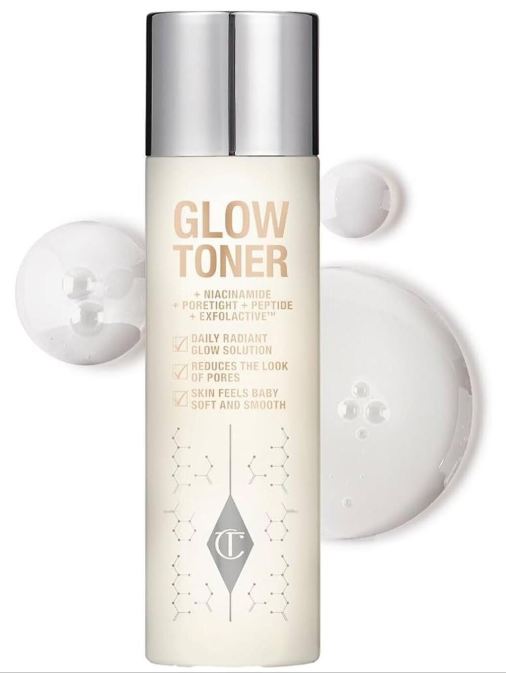 Charlotte Tilbury Glow Face Toner Exfoliating 5oz New & Sealed